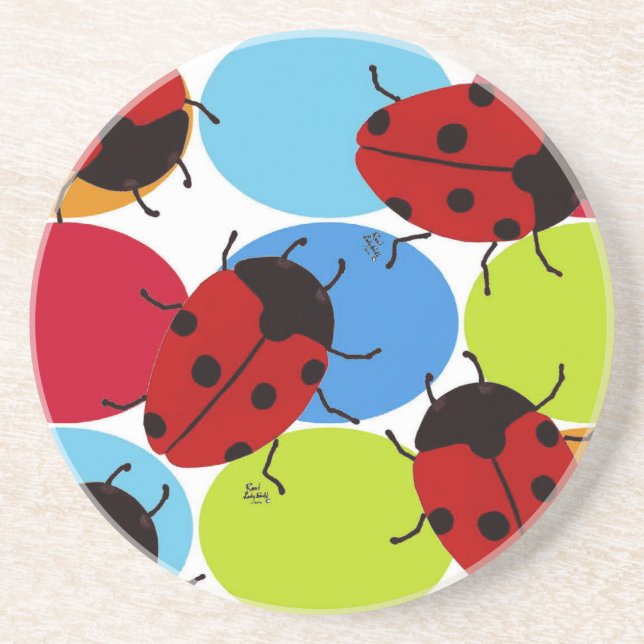 LADYBUGS DRINK COASTER (Front)