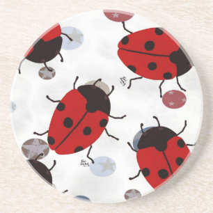 LADYBUGS DRINK COASTER