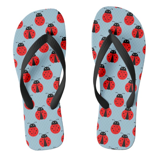 Ladybugs Flip Flops (Footbed)