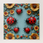 🟢Ladybugs Flower Garden Nature Puzzle Board Game<br><div class="desc">Enjoy relaxing and engaging family fun with this 🟢Ladybugs Flower Garden Nature Puzzle Board Game Fun✨ design — featuring cute ladybugs, blooming flowers, and a peaceful garden-inspired nature scene that creates a calming and enjoyable puzzle experience 🌸🐞. This jigsaw puzzle (a tabletop game made of interlocking pieces that form a...</div>