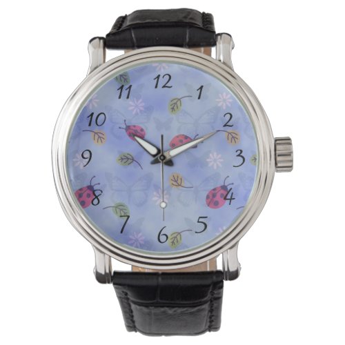 Ladybugs Flowers and Leaves Watch