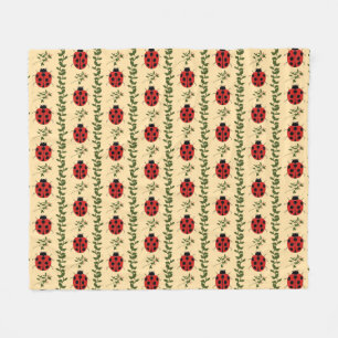Ladybugs in the Sunshine Fleece Blanket