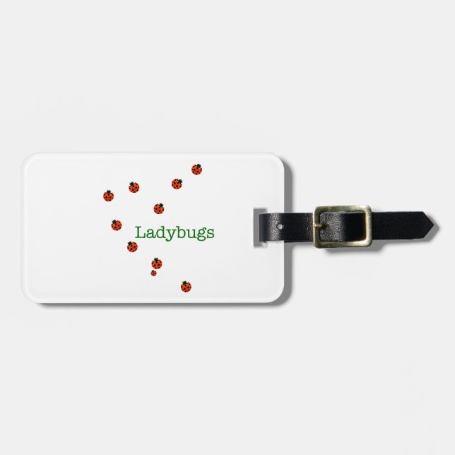 Ladybugs Luggage Tag (Front Horizontal)