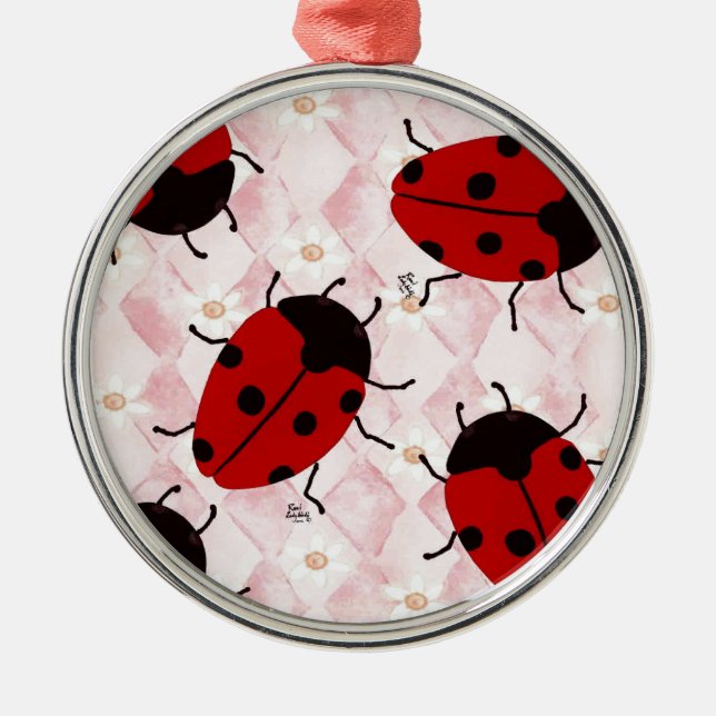 LADYBUGS METAL ORNAMENT (Front)