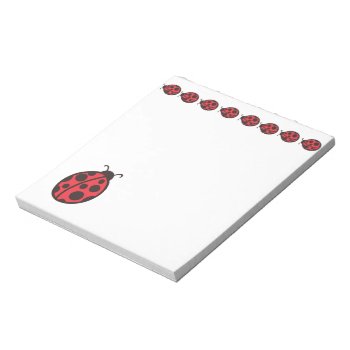 Ladybugs Notepad by suncookiez at Zazzle