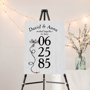 Ladybugs On Doodle Daisy for Anniversary Party Foam Board