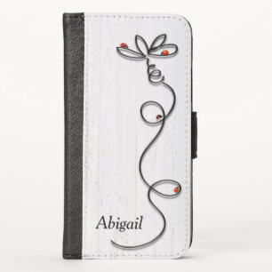 Ladybugs On Doodle Daisy  iPhone X Wallet Case
