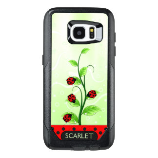 Ladybugs or Ladybirds Green Leaves on Growing Vine OtterBox Samsung Galaxy S7 Edge Case