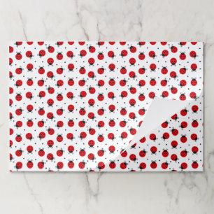 Ladybugs Paper Placemats, Insect Party Table Mats