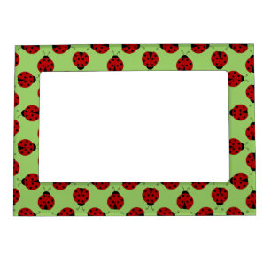 Ladybugs Pattern Magnetic Frame