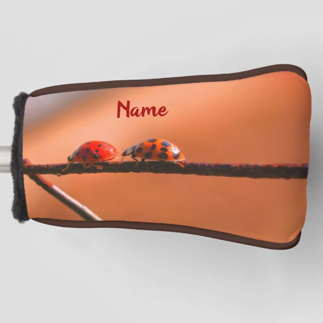 Ladybugs Play Follow The Leader Personalized   Golf Head Cover (Front)