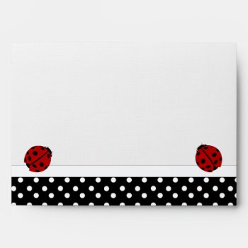 Ladybugs & Polka Dot Envelope by SayItNow at Zazzle