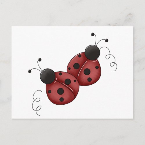 Ladybugs Postcard