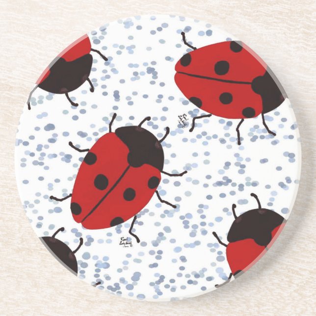 LADYBUGS SANDSTONE COASTER (Front)
