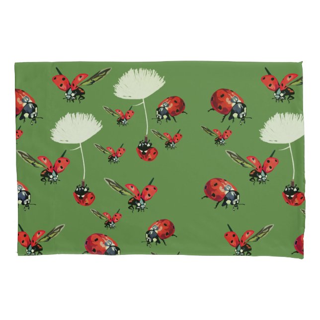 Ladybugs Spring  Pillowcase (Front)