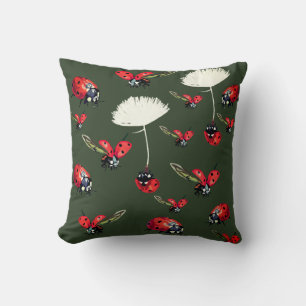 Ladybugs Throw Cushion