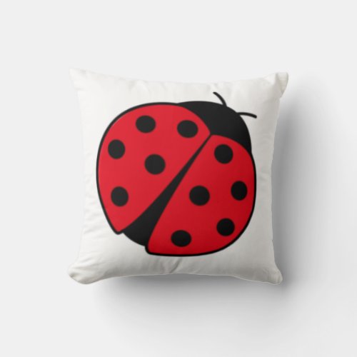 Ladybugs  throw pillow