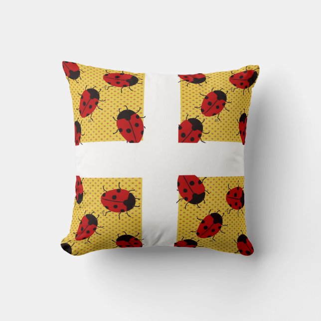 LADYBUGS THROW PILLOW (Front)