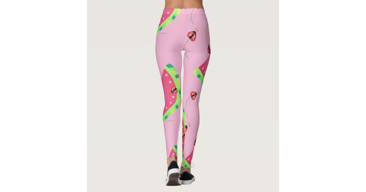 Ladybugs Watermelon Leggings | Zazzle