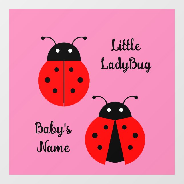 Ladybugs Window Cling (Sheet)