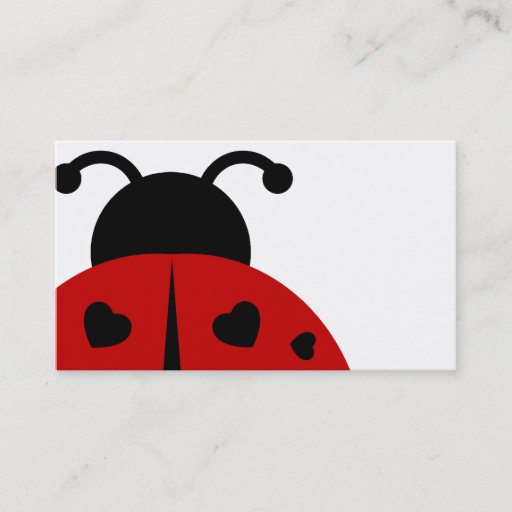 Customizable ladybugz. business card