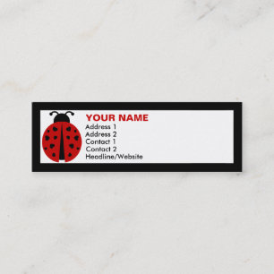 ladybugz. mini business card