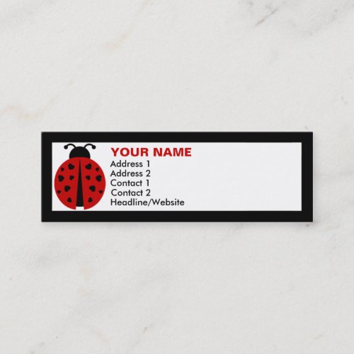 ladybugz. business card template