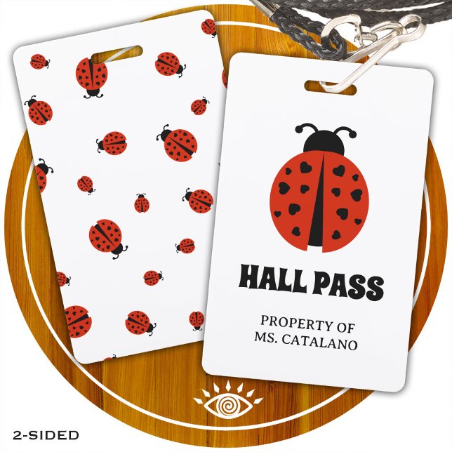 ladybugz Teacher Hall Ladybug Pass Badge (Creator Uploaded)