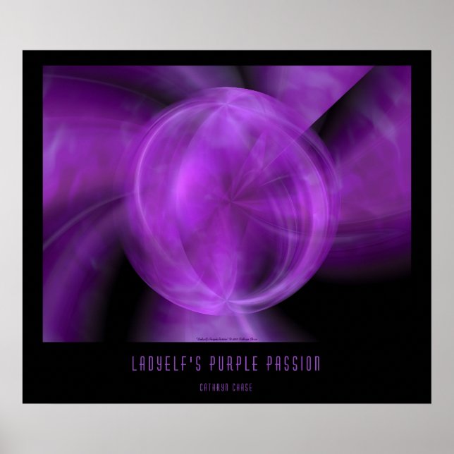 Ladyelf's Purple Passion Poster (Front)
