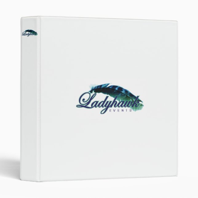 Ladyhawk Events logo 1" binder (Front/Spine)