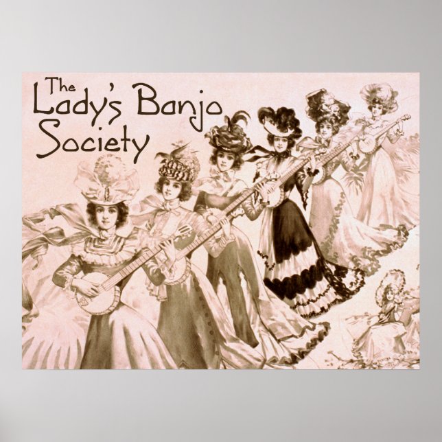 Lady's Banjo Society Poster (Front)