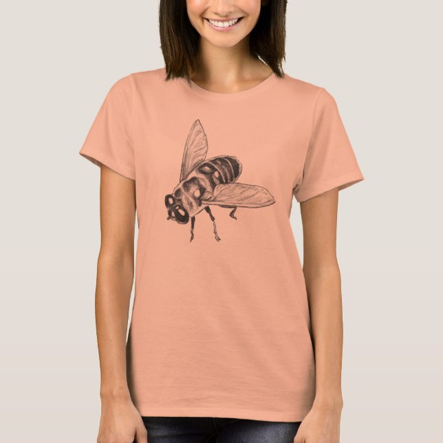 Lady's Honeybee Shirt Women's Honey Bee Shirts (Front)