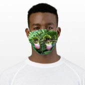 Lady's Slipper Orchid Cloth Face Mask (Worn)