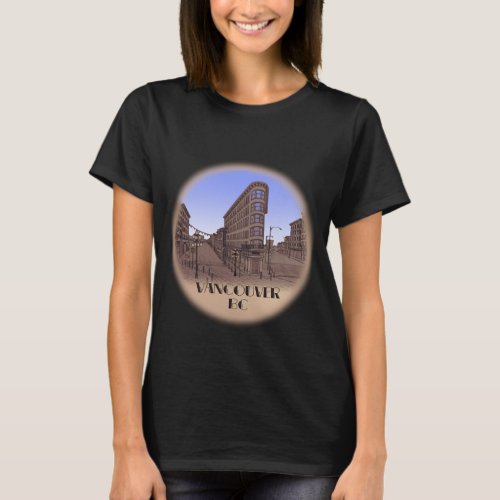 Ladys Vancouver T_shirt Souvenir Gastown Shirts