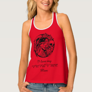 Lady's VNVLV MC Support Tank "I love my VNVLV man"