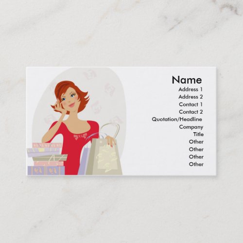 LadyShopper Business Card