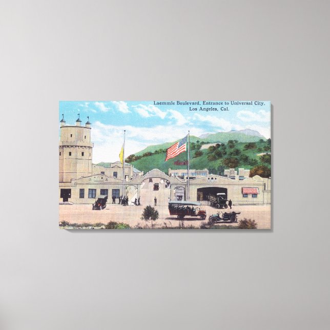 Laemmle Boulevard View of Universal City Canvas Print (Front)