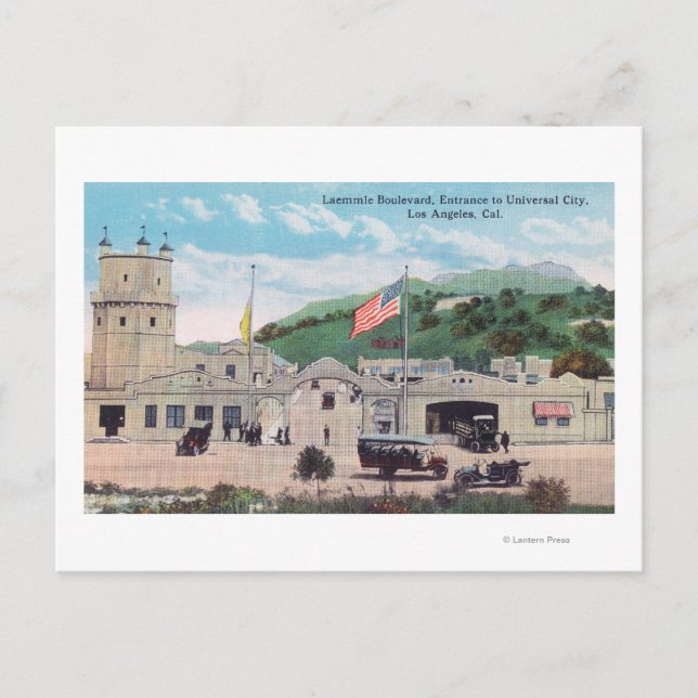 Laemmle Boulevard View of Universal City Postcard (Front)