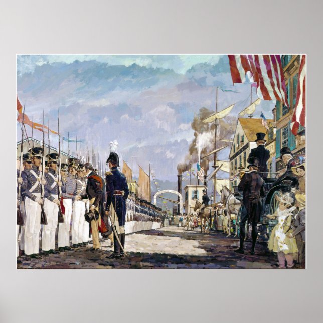 Lafayette and the National Guard by Ken Riley Poster (Front)