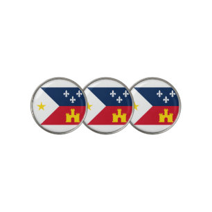 Lafayette city flag golf ball marker