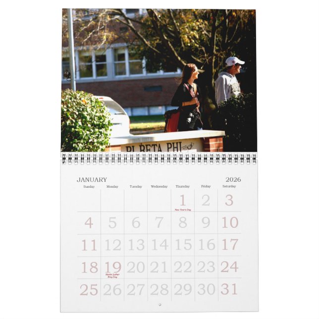 Lafayette Days Calendar (Jan 2026)