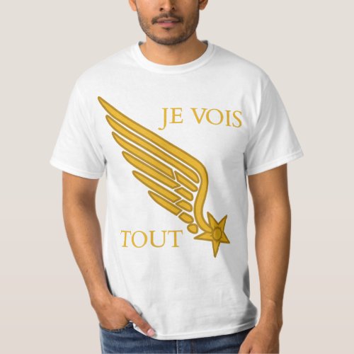 Lafayette Escadrille Pilots Collar Insignia WW1 T_Shirt