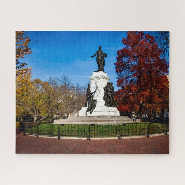 Lafayette Park Washington DC. Jigsaw Puzzle (Horizontal)
