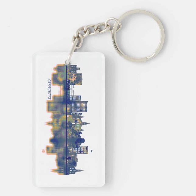 Lafayette Skyline Keychain (Back)