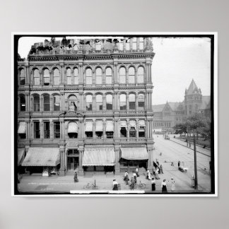 Lafayette Square, Buffalo, N.Y. Vintage c1904 Poster