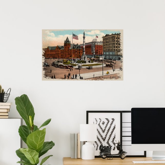 Lafayette Square Vintage Buffalo Print (Home Office)