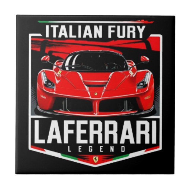 LAFERRARI, ITALIAN FURY CERAMIC TILE (Front)