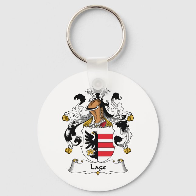 Lage Family Crest Keychain (Front)