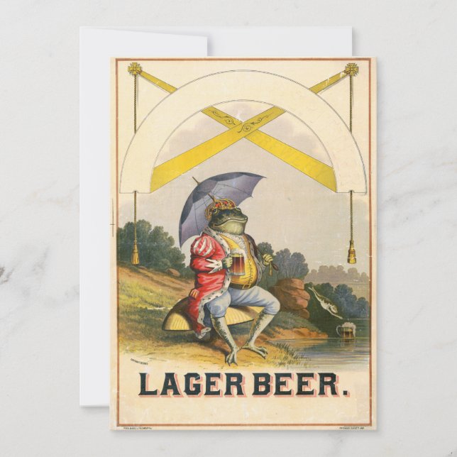 Lager Beer Vintage Advertising (Front)