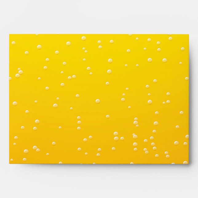 Lager Beer with Tiny Bubbles Background Art Envelope (Front)